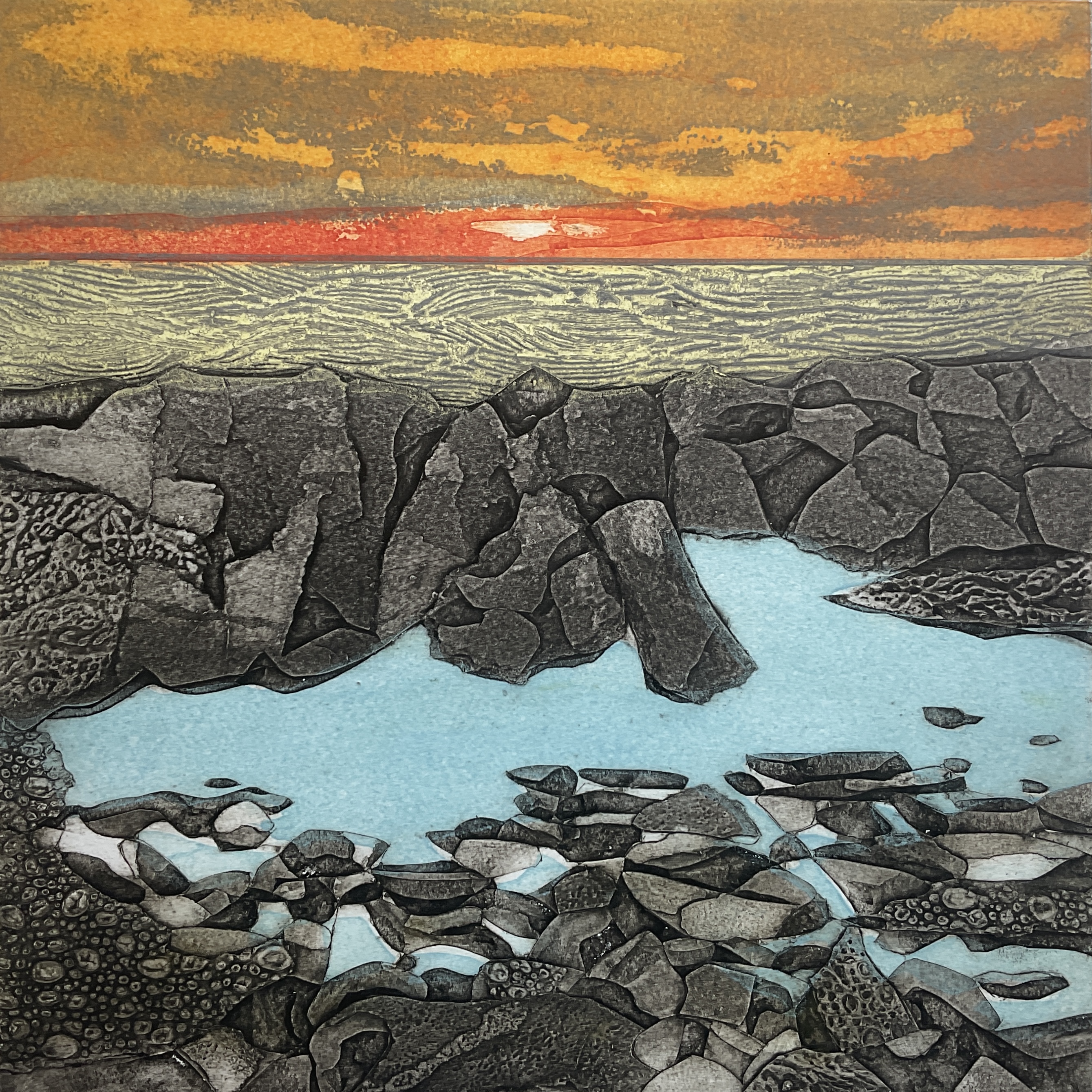 'Galloway Sunset, 13/30' by artist Sarah Ross-Thompson